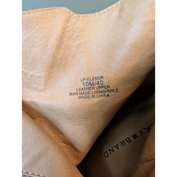 Lucky Brand Womens Tan Suede Elenor Ankle Boots Sz 10 Boho Festival Western - Picture 9 of 9